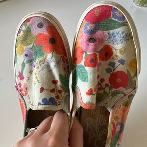 Rifle Paper Co. KEDS - Floral Canvas Slip-Ons